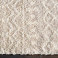 CARTER Tapis Shaggy - Tapis Bohème, Salon, Chambre - Tapis Ethnique à Poils Longs, Doux, Moelleux, Entretien Facile - Ivoire, Beige