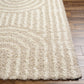 BLANCHARD Tapis Shaggy - Tapis Moderne, Salon, Chambre - Tapis Scandinave à Poils Longs, Doux, Moelleux, Entretien Facile - Blanc, Gris