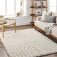 BLANCHARD Tapis Shaggy - Tapis Moderne, Salon, Chambre - Tapis Scandinave à Poils Longs, Doux, Moelleux, Entretien Facile - Blanc, Gris