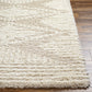 BONAPARTE Tapis Shaggy - Tapis Moderne, Salon, Chambre - Tapis Bohème à Poils Longs, Doux, Moelleux, Entretien Facile - Blanc, Beige