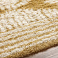 BONAPARTE Tapis Shaggy - Tapis Moderne, Salon, Chambre - Tapis Bohème à Poils Longs, Doux, Moelleux, Entretien Facile - Blanc, Jaune