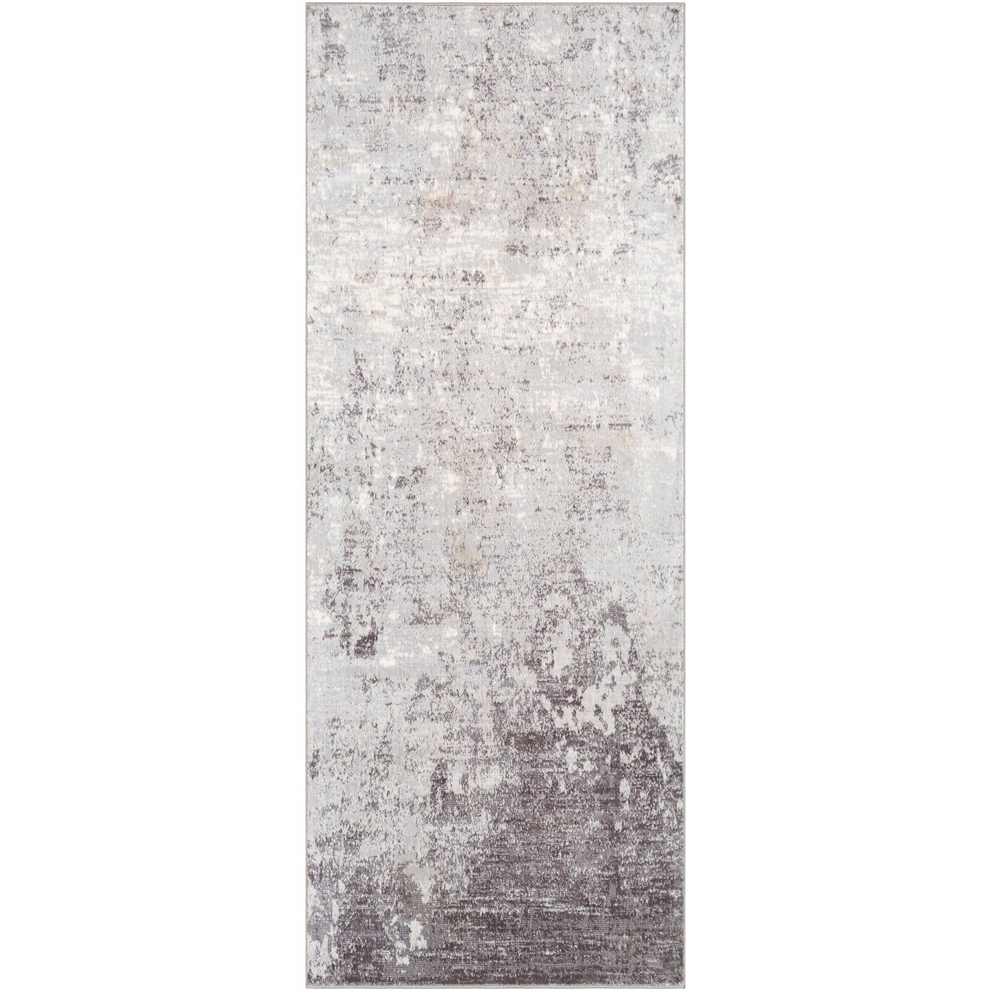 LEROBERT Tapis Abstrait - Tapis Moderne, Salon, Chambre - Tapis Design Marbre Moucheté à Poils Courts, Doux, Durable - Gris, Blanc